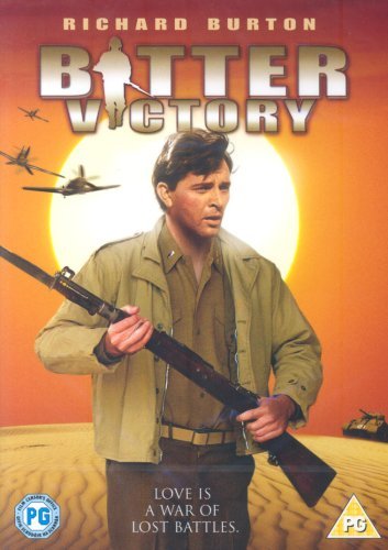 DVD cover featuring Richard Burton holding a rifle, with planes in the background.