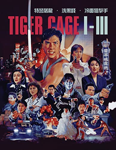 Jackie Chan action movie poster featuring multiple figures with weapons.