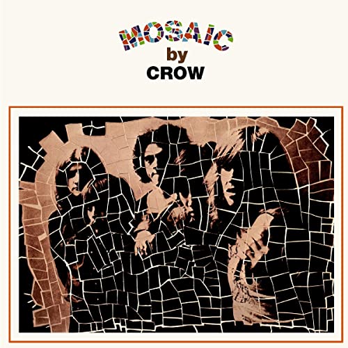 Album cover for Crow’s “Mosaic” featuring a band portrait in mosaic style.
