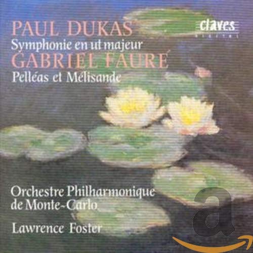 CD cover with water lilies and composer names: Dukas, Fauré.