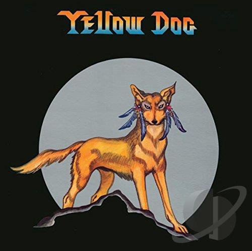 CD cover: illustration of a yellow dog with feather adornments.