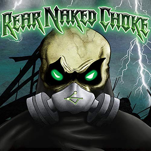 CD cover with a skull wearing a gas mask against a stormy sky.