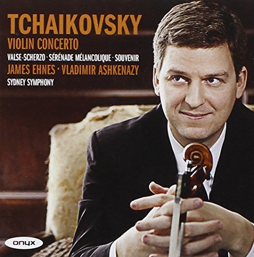 CD cover featuring violinist James Ehnes holding a violin, with text.