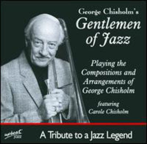 Black CD cover with a black and white photo of a man holding a trombone.