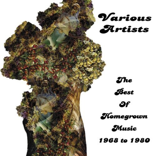 CD cover for “Best Of Homegrown Music 1968 to 1980” with floral imagery.
