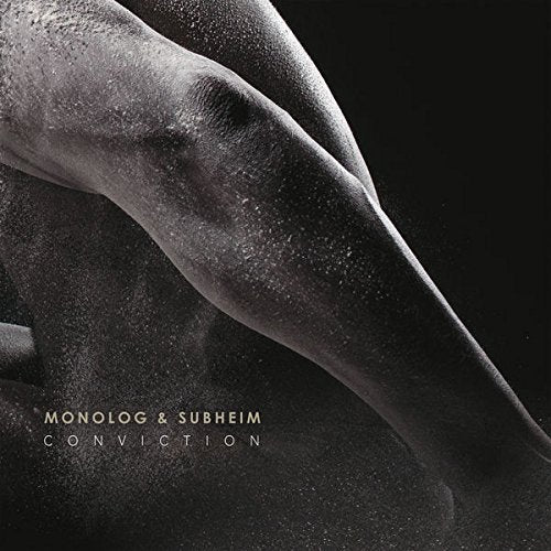 Close-up of a person’s back and shoulder with album title “Conviction”.