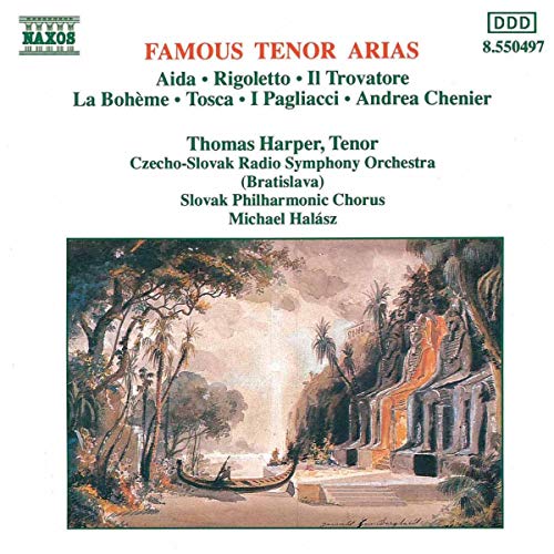 CD cover for opera recital featuring Thomas Harper, with a romantic painting.