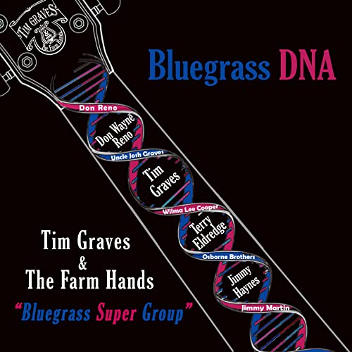 CD cover: Bluegrass DNA with a double helix and artist names.