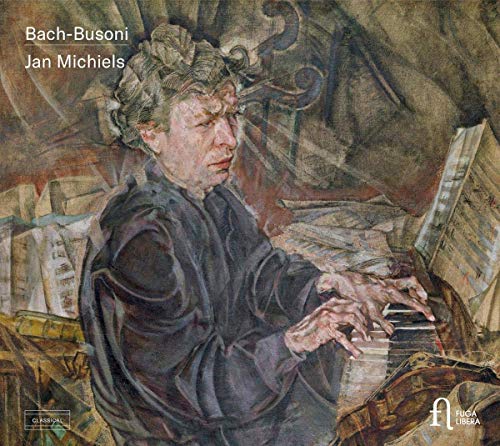 CD cover featuring a man playing piano, surrounded by sheet music, in a classical style.