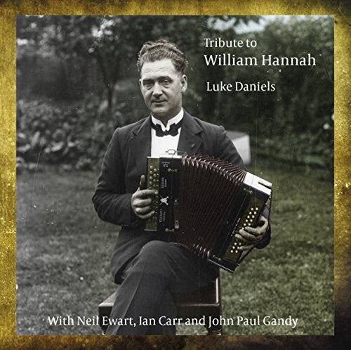CD cover featuring a seated man with an accordion, sepia toned.