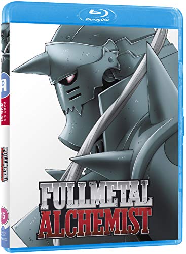 Fullmetal Alchemist Part 2 Blu-ray cover featuring a metallic, armored face.
