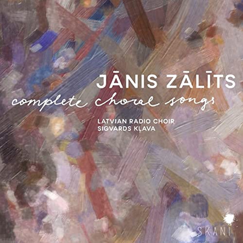 CD cover for Janis Zalits choral songs by Latvian Radio Choir.
