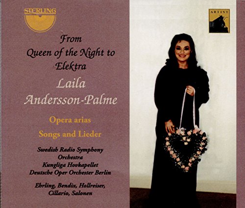 CD cover featuring soprano Laila Andersson-Palme in a black dress.