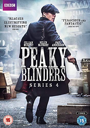 Peaky Blinders Series 4 DVD cover featuring Cillian Murphy in a dark coat.