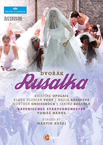DVD cover for Dvorak’s Rusalka opera, featuring a bride in white.