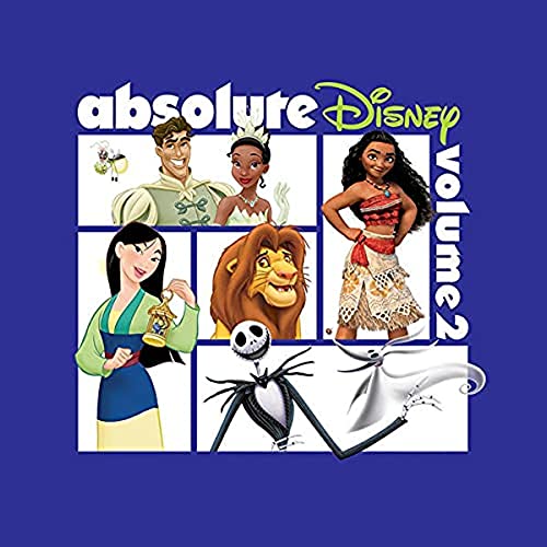 “Absolute Disney Vol. 2” CD cover featuring Disney characters including Mulan and Simba.