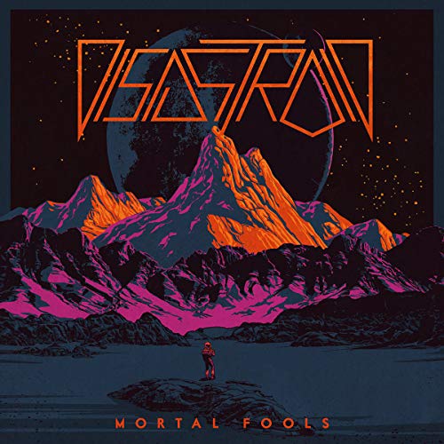 Album cover: mountains, a lone figure, and the band name "Disastroid".
