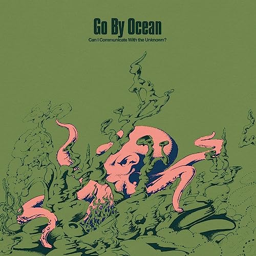 CD cover: pink octopus illustration against a green, textured background.