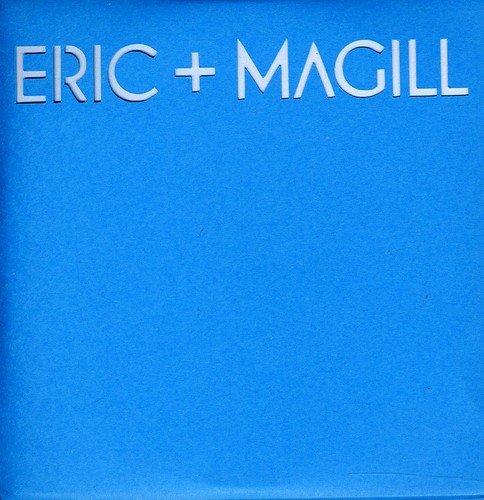 Blue CD case with white text reading "ERIC + MAGILL".
