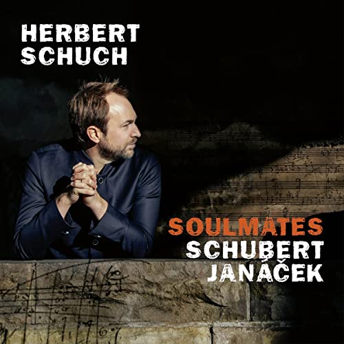 CD cover featuring pianist Herbert Schuch with musical score background.
