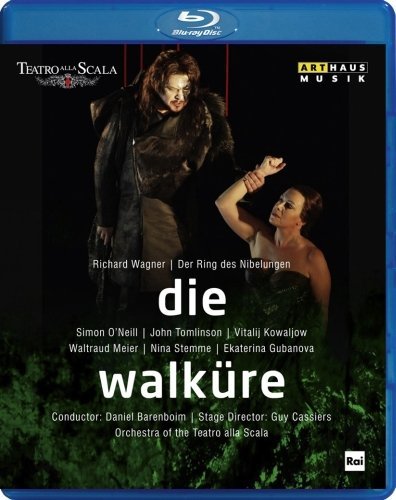 "Blu-ray case cover featuring a man and woman in a dramatic opera scene."