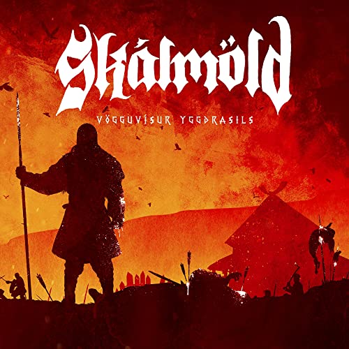 Red album cover featuring a silhouetted warrior with a spear.