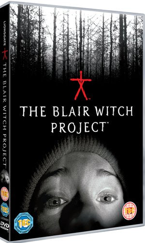The Blair Witch Project DVD cover featuring a close-up of a person's eyes.