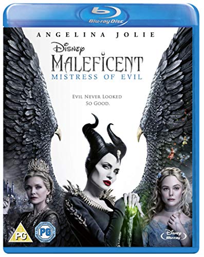 Maleficent movie cover featuring Angelina Jolie with dark wings and green magic.