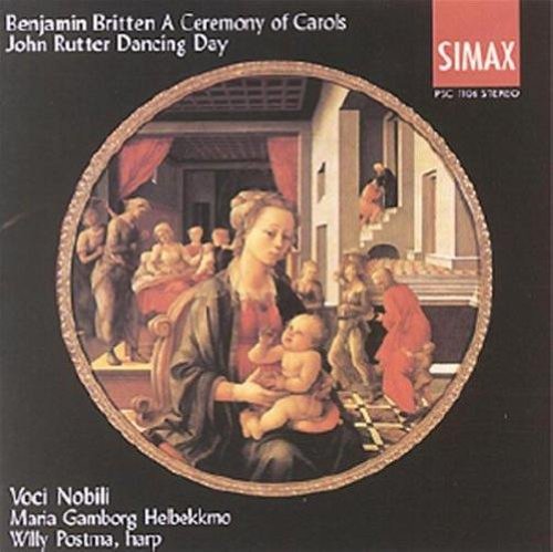 "CD cover featuring a Renaissance painting of the Virgin Mary holding baby Jesus."