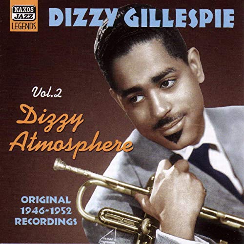Dizzy Gillespie album cover featuring a portrait of the jazz musician with his trumpet.