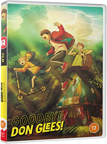 DVD cover for “Goodbye Don Glees!” featuring three animated boys running.