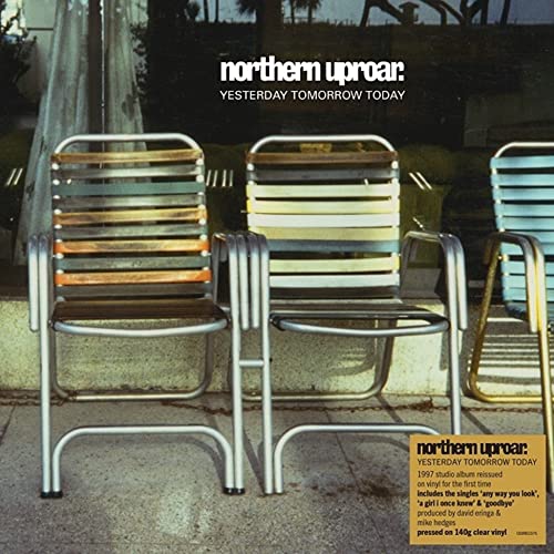 Album cover for Northern Uproar’s “Yesterday Tomorrow Today” featuring patio chairs.