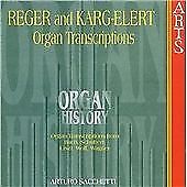 CD case for Arturo Sacchetti’s “Organ History” with organ pipes background.