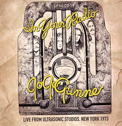 Vintage-style CD cover for Jo Jo Gunne’s “In Your Radio” live album, 1973.