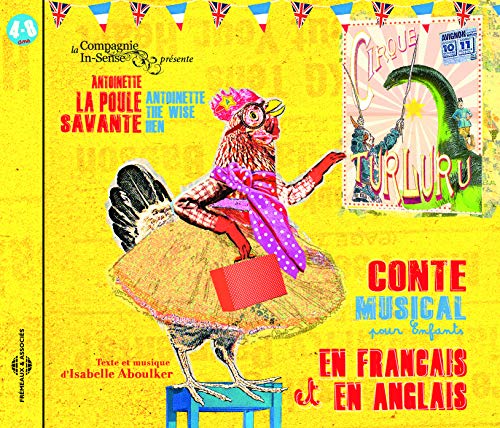 CD cover: a colorful illustration of a hen with glasses and a snake.