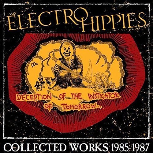 CD cover: "Electro Hippies" with a clown illustration and red burst background.