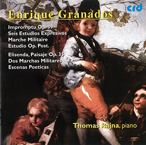 CD cover for Enrique Granados’ piano works featuring a historical painting.