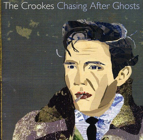 Album cover with a stylised illustration of a man's face and shoulders.