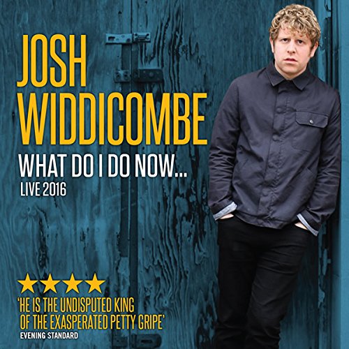 CD cover featuring Josh Widdicombe against a blue wooden door.