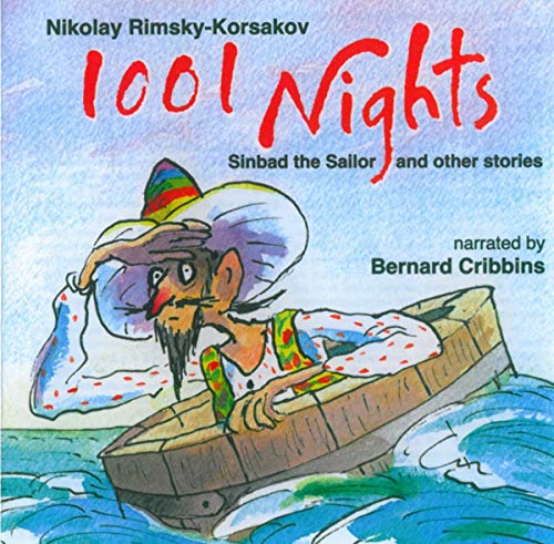 "CD cover with cartoon sailor in a boat, titled '1001 Nights'".