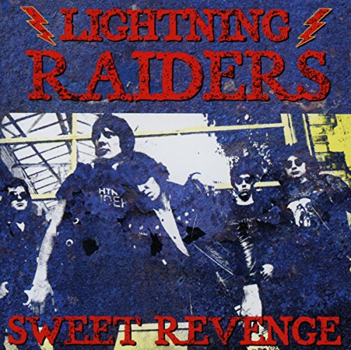 CD cover for Lightning Raiders’ “Sweet Revenge” featuring a band photo.