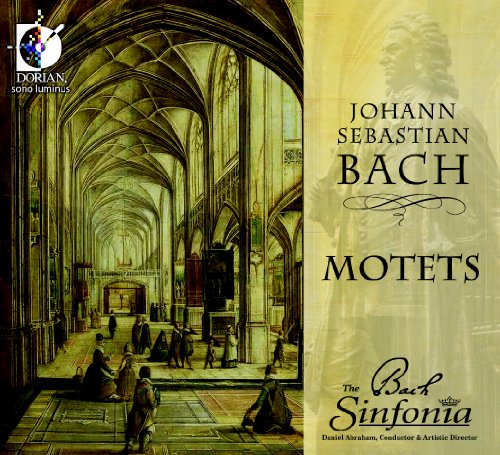A CD cover featuring a church scene with "Johann Sebastian Bach Motets" text.