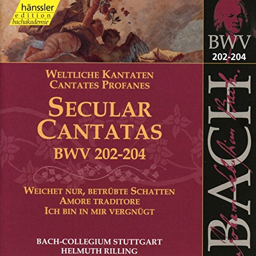 CD cover for Bach's Secular Cantatas, BWV 202-204, performed by Rilling.