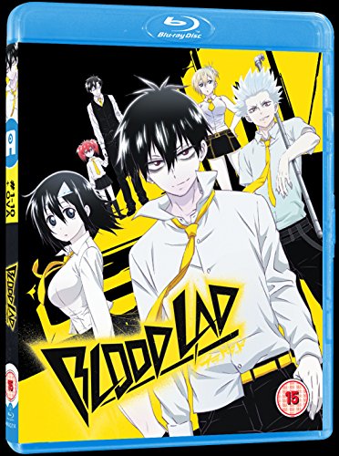Blood Lad" Blu-ray cover featuring anime characters and bold title text.