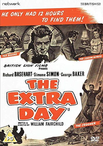 DVD cover for "The Extra Day" featuring actors and a clock motif.