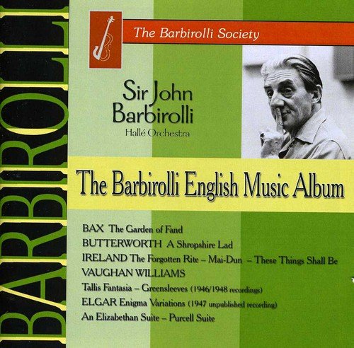 CD cover with green background, black text, and a black-and-white portrait of John Barbirolli.