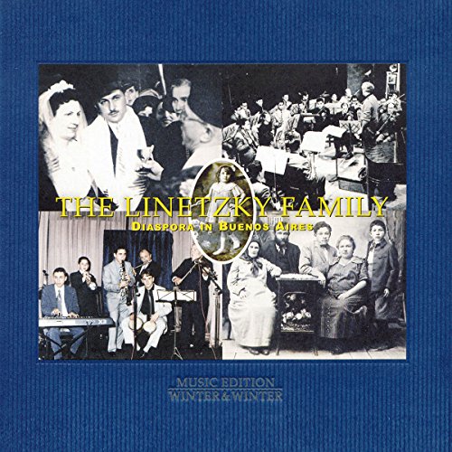 A blue CD cover featuring a black-and-white images of people and musicians.