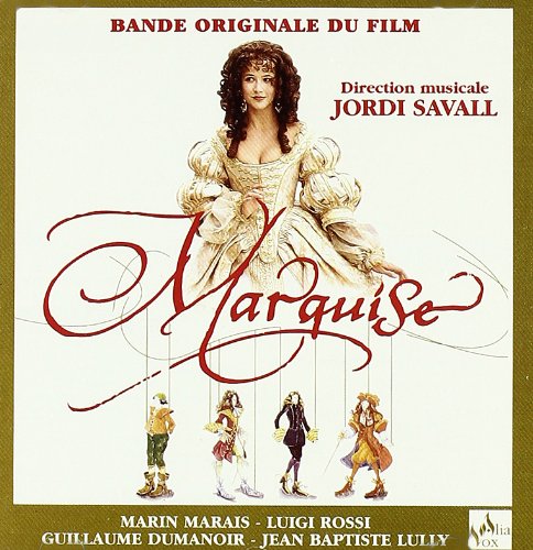 "Blurry CD cover featuring a woman in a white dress and the title 'Marquise'."