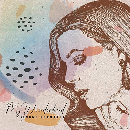 CD cover: illustrated portrait of a woman with watercolor background.