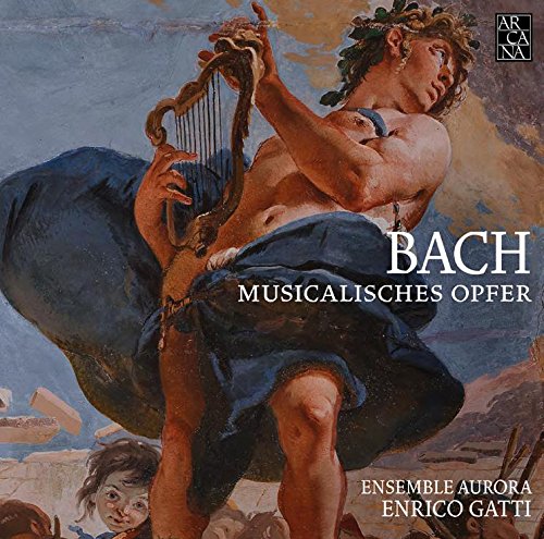 "CD cover featuring a classical painting of a man playing a lyre."
